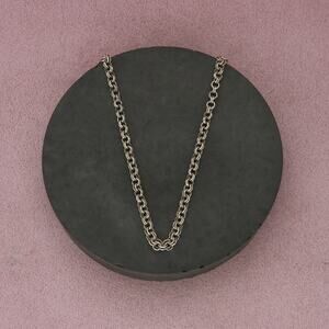 james avery sterling silver retired double link twisted wire chain necklace 20in